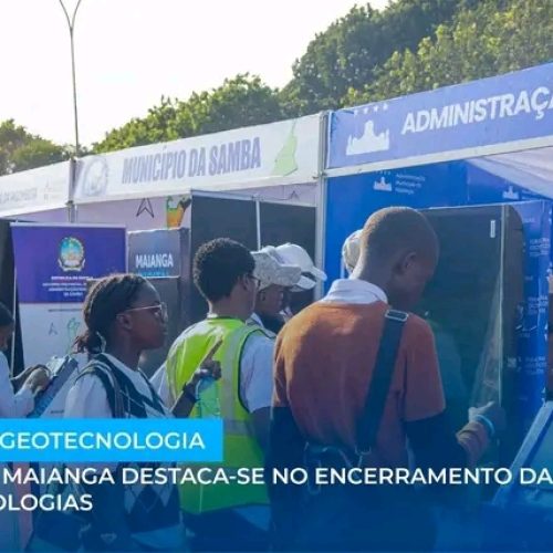 STAND DA MAIANGA DESTACA-SE NO ENCERRAMENTO DA FEIRA DE GEOTECNOLOGIAS